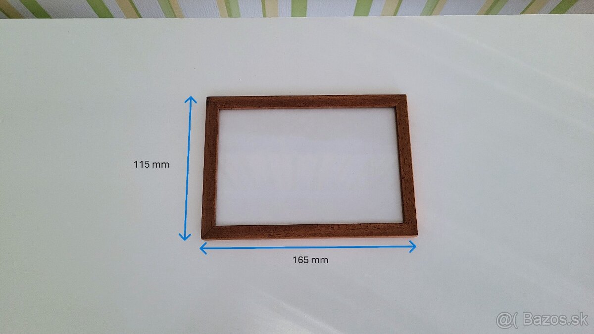 Rámy na obrázky, drevené 2ks - 6