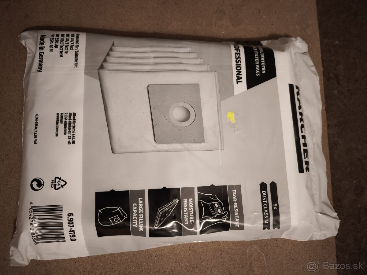 Predám sáčky a filtre do profesionálnych vysávačov Kärcher - 6