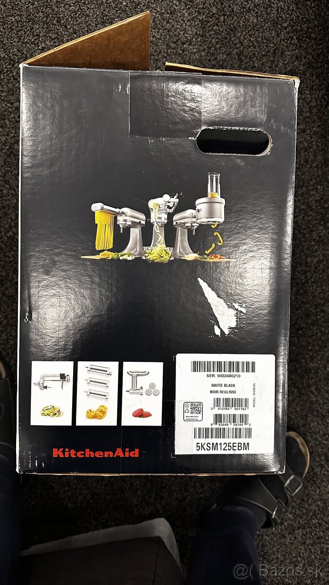 nový Kuchynský robot 5KSM125 4,8 l, matná čierna - 6