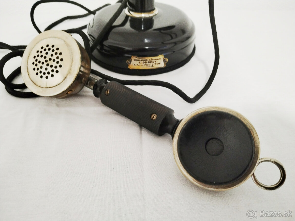 starožitný telefón Dunyach et Leclerc - 6