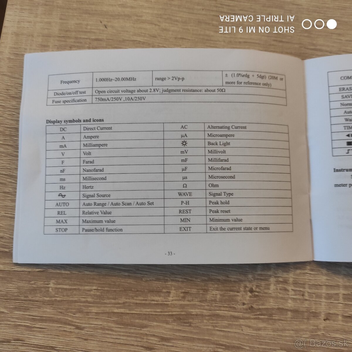Predám nový digitálny osciloskop – multimeter GD188 - 6
