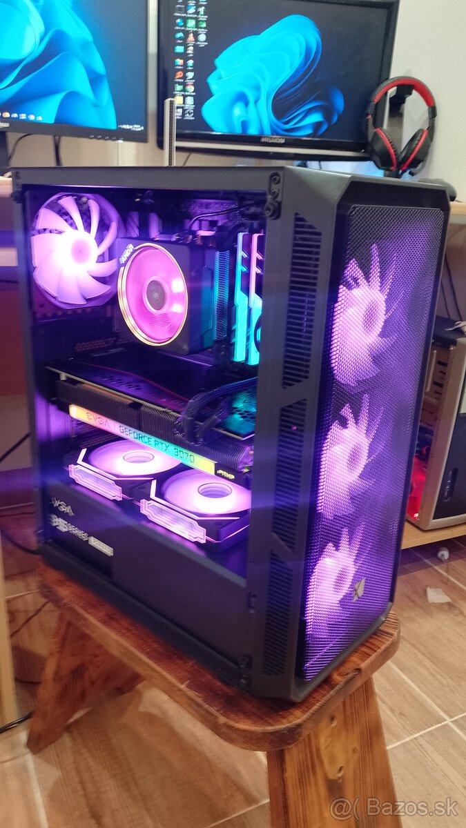 Herný výkonný PC – Ryzen 7 + RTX 3070 + 1.5TB+ARGB+WIN11 PRO - 6