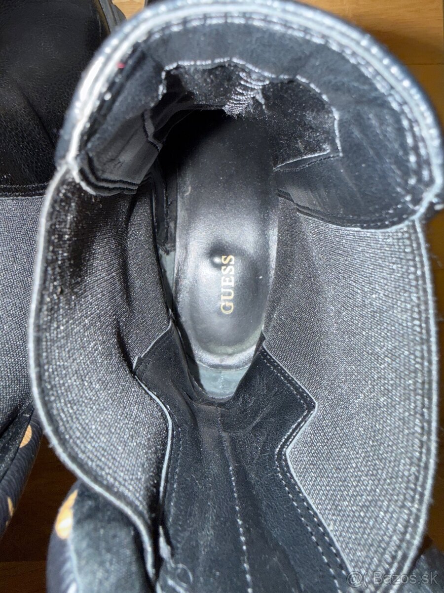 Čierne prechodné topánky Guess - 6