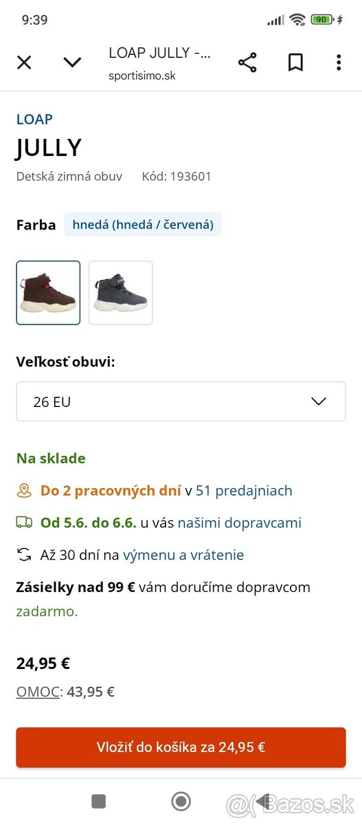 Detské topánky prechodné LOAP - 6