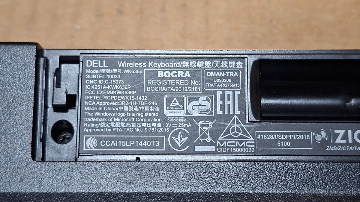 dell wireless bezdrotovy set klavesnica + mys - 6