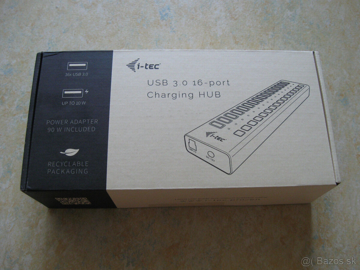 16 portovy USB 3.0 charging hub I-tec - 90W - 6