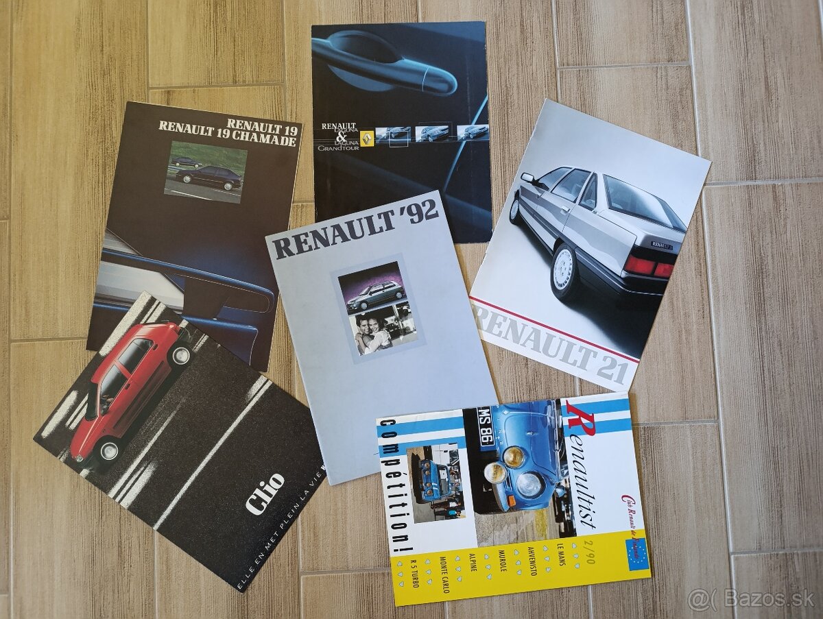 Prospekty Renault 50. až 90. léta. - 6