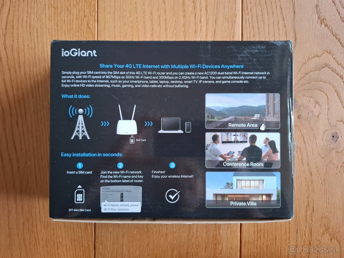 ioGiant 4G LTE Router AC1200 Dual Band - 6