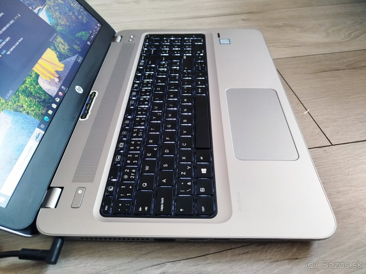 notebook HP 450 G4 - Core i5-7200u, 8GB, 256GB SSD, W10 - 6