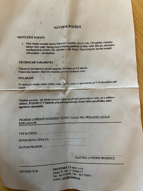 Vodovodná batéria REMER - 6