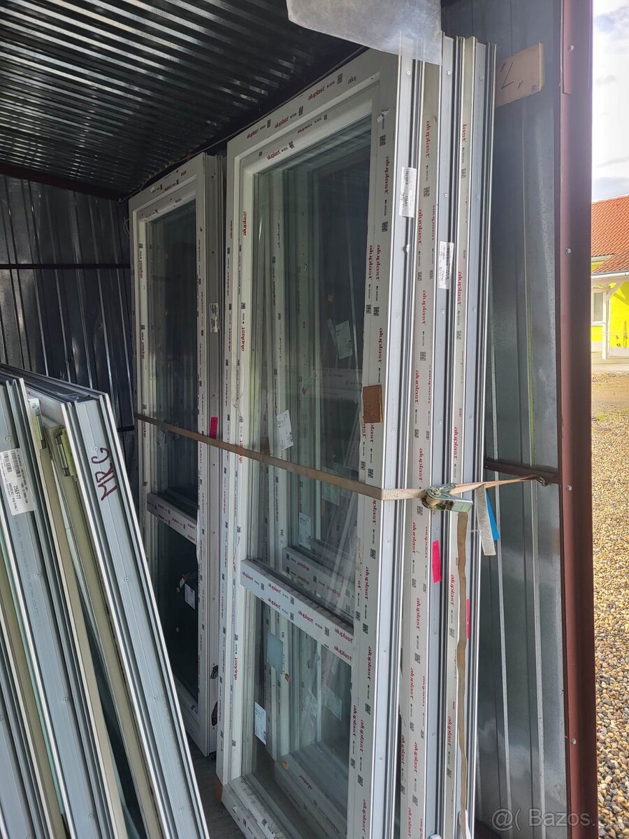 Plastové okna ALUPLAST 6kom rôzne rozmery - 6