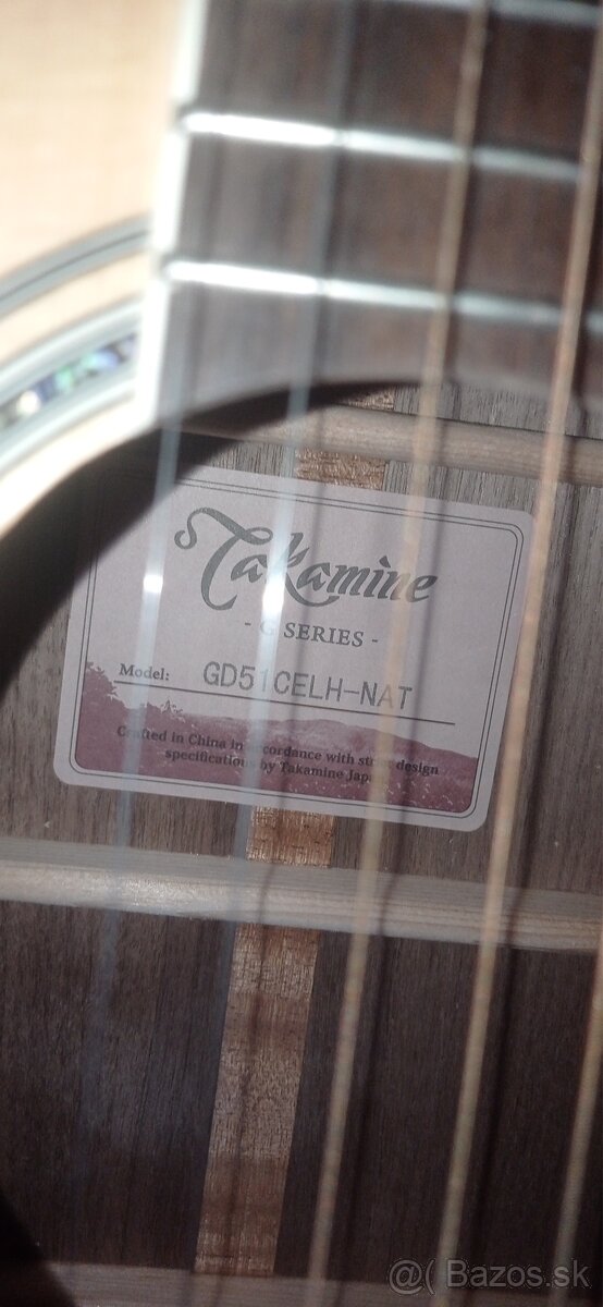 Elektroakusticka gitara pre ľaváka - 6