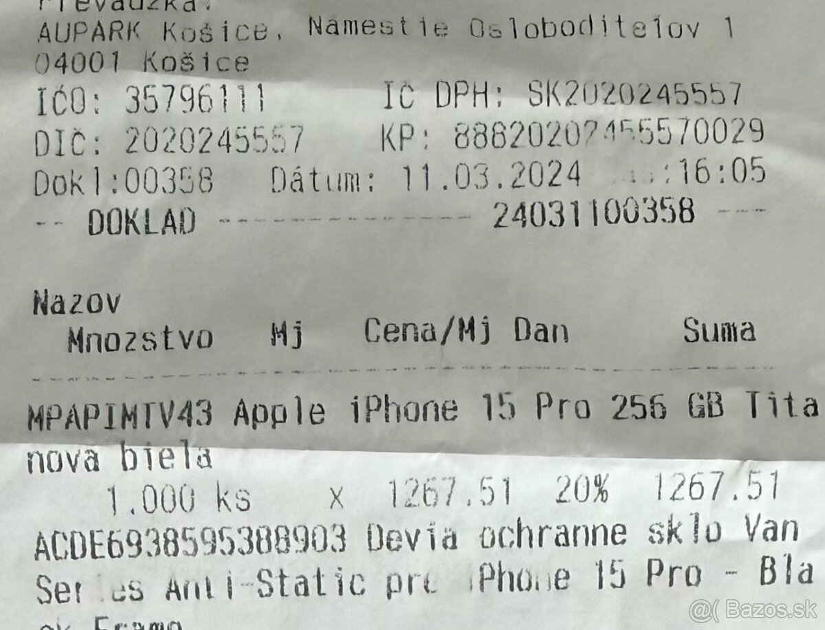 iPhone 15 Pro 256 GB, titálnová biela - 6