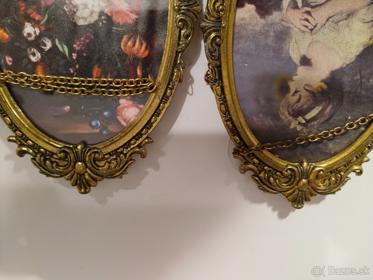 Rámečky oválné mosazné - 6