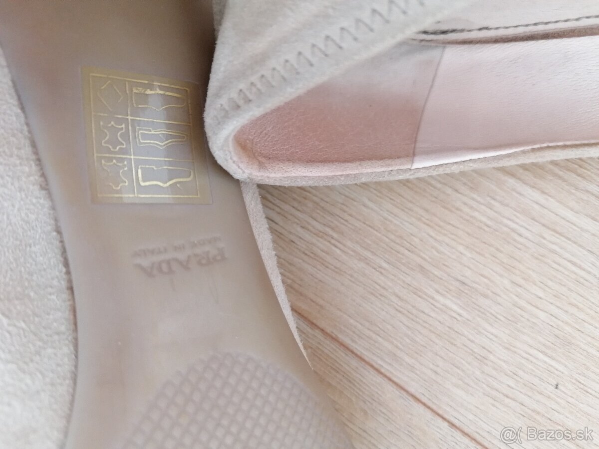 Béžové lodičky PRADA, veľ. 37,5 - 6