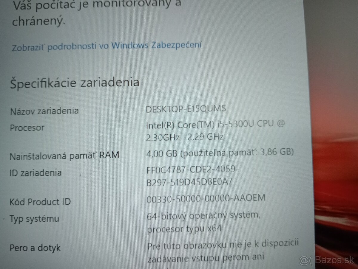 predám Dell latitude 5450 - Intel core i5 - 4gb ram - 6