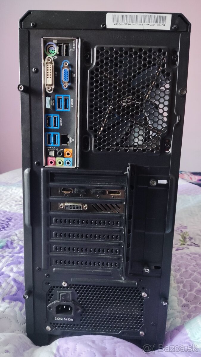 Predám PC zostavu i5 3570K 3,4/3,8 GHz - 6