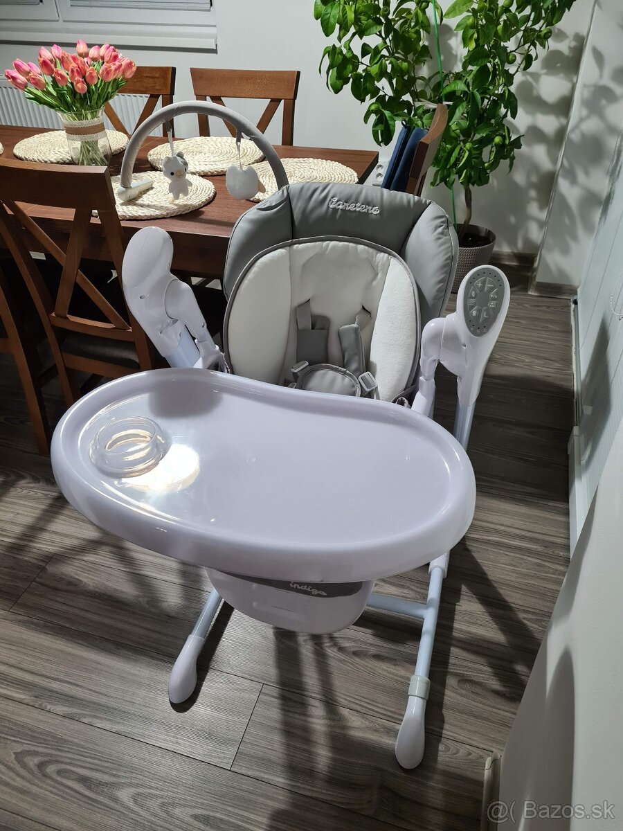 Detská jedálenská stolička 2v1 Caretero Indigo - 6