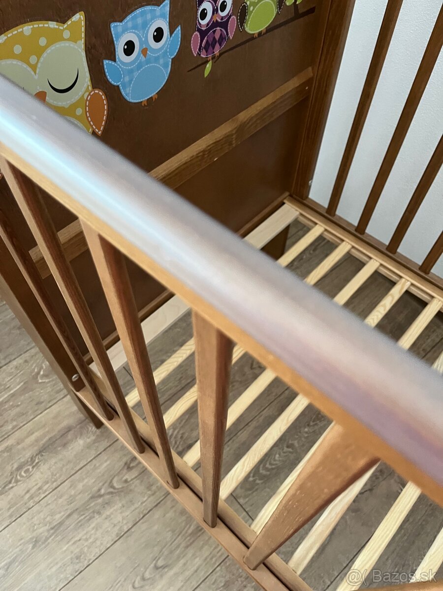 Kvalitná Detská postieľka Noble Cot 120x60 Vintage - 6