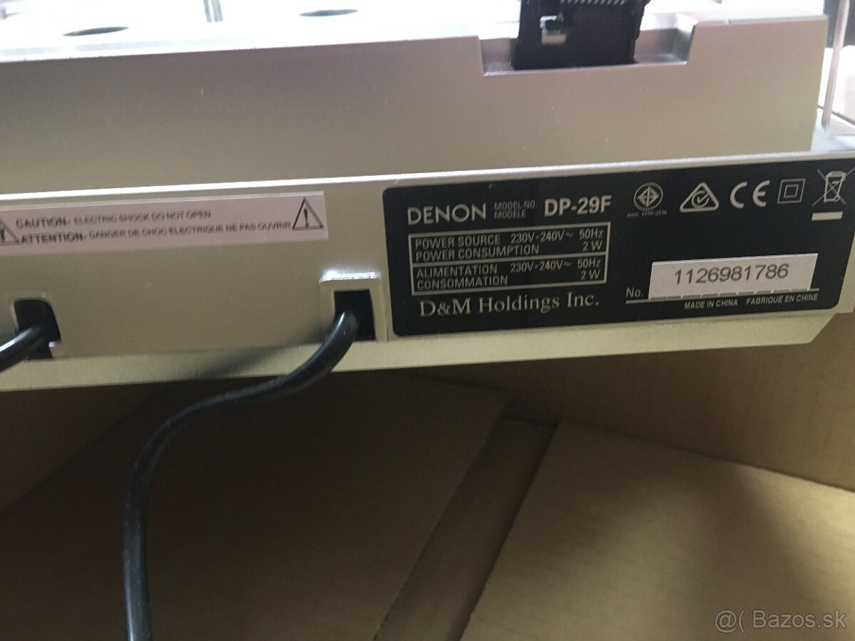 Gramofón Denon DP-29F (DP29F) strieborný - 6