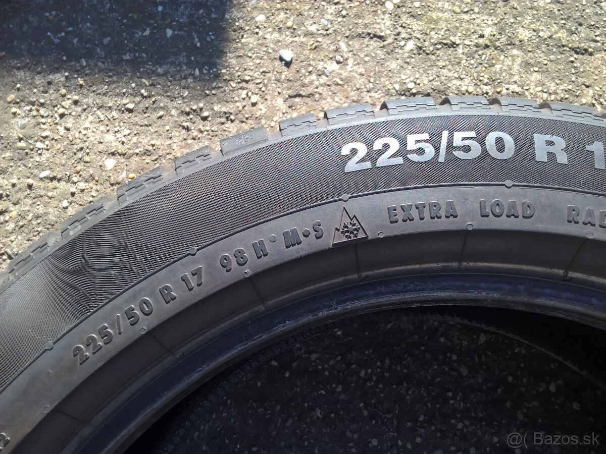 ZIMNÉ 225/50 R17 98V BARUM, CONTI a GOODRICH - OD 25,-€/kus - 6