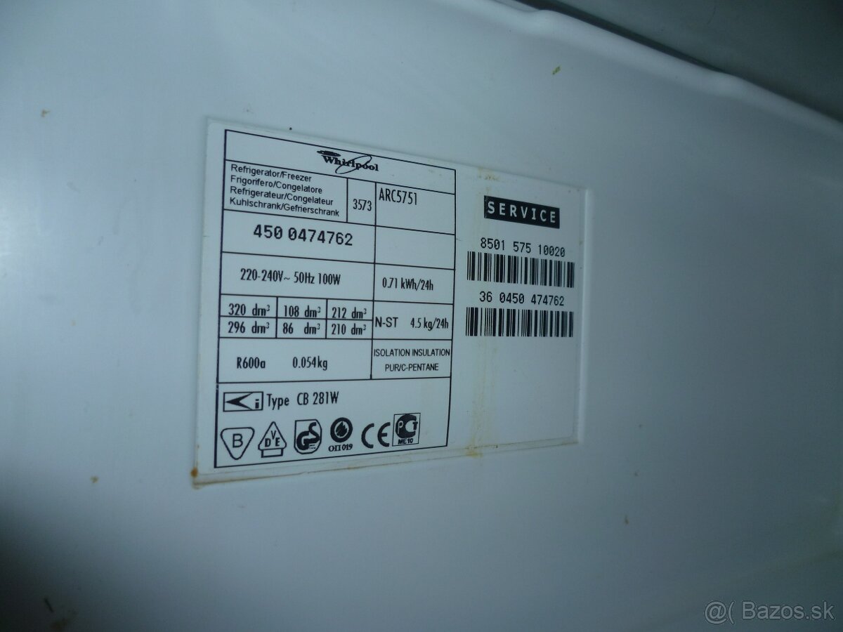 kombinovana chladnicka Whirlpool - 6