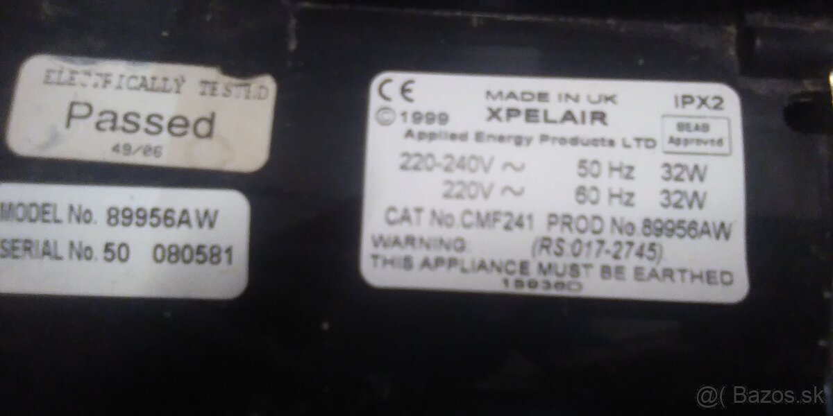 Stropný odsavací ventilátor Xpelair - 6