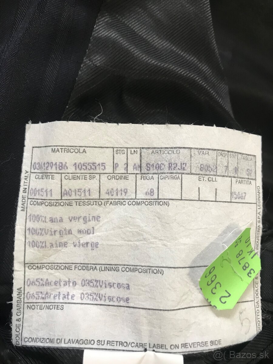 DOLCE&GABBANA / pánske sako 52 - 6