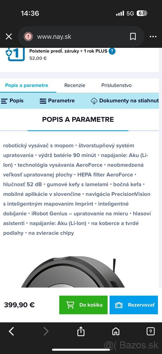 Robotický vysávač iRobot Roomba Combo j5 - 6