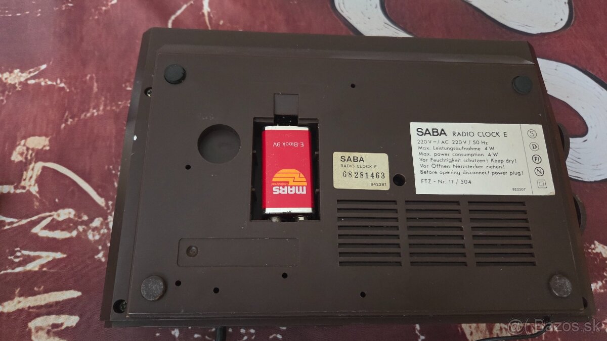 Retro rádiobudík SABA. - 6