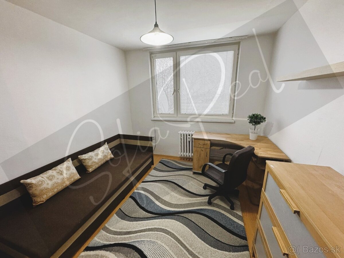 PRENÁJOM - VOĽNÝ ihneď: zariadený 3-izbový byt; Rača - 6