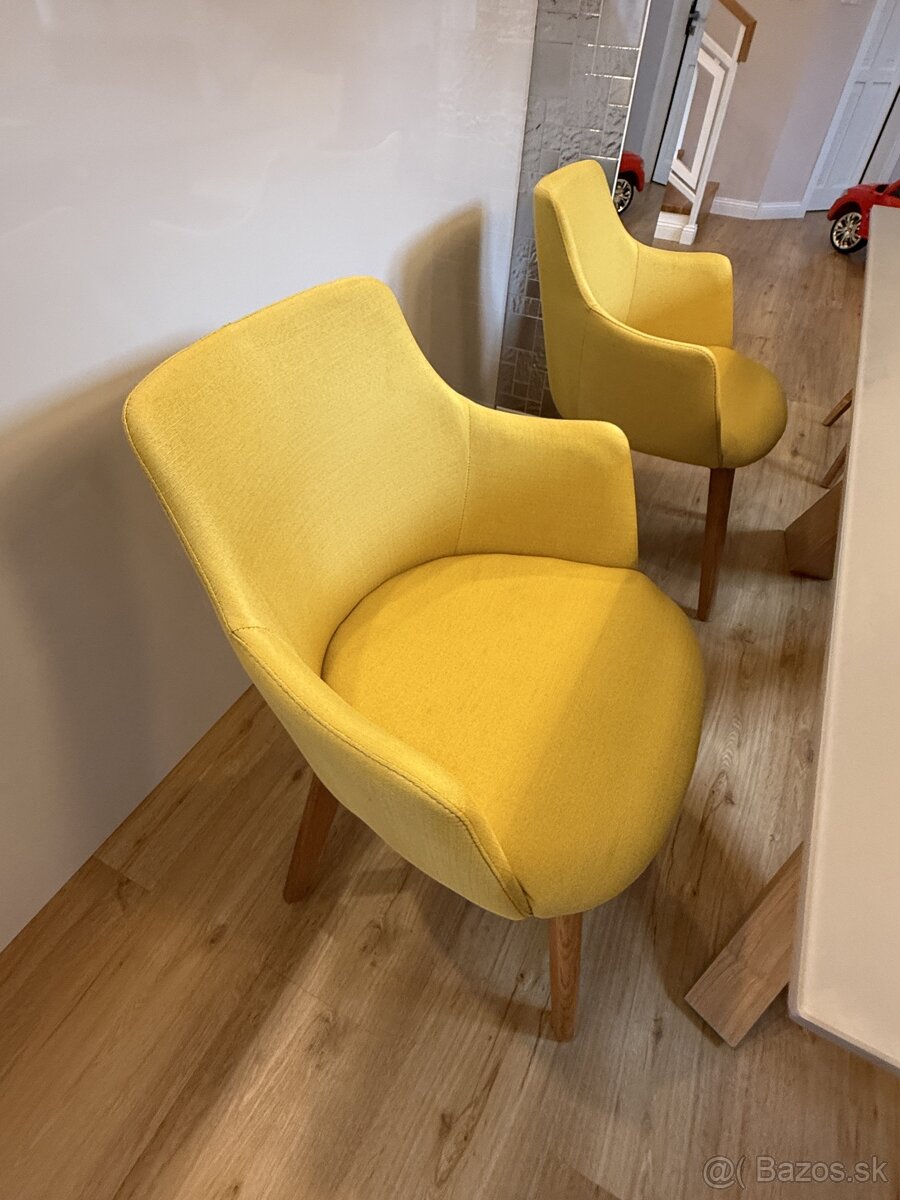 Stoličky masív dub 6ks - 6