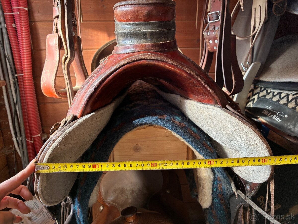 Westernové sedlo Wade (extra široké) - 6