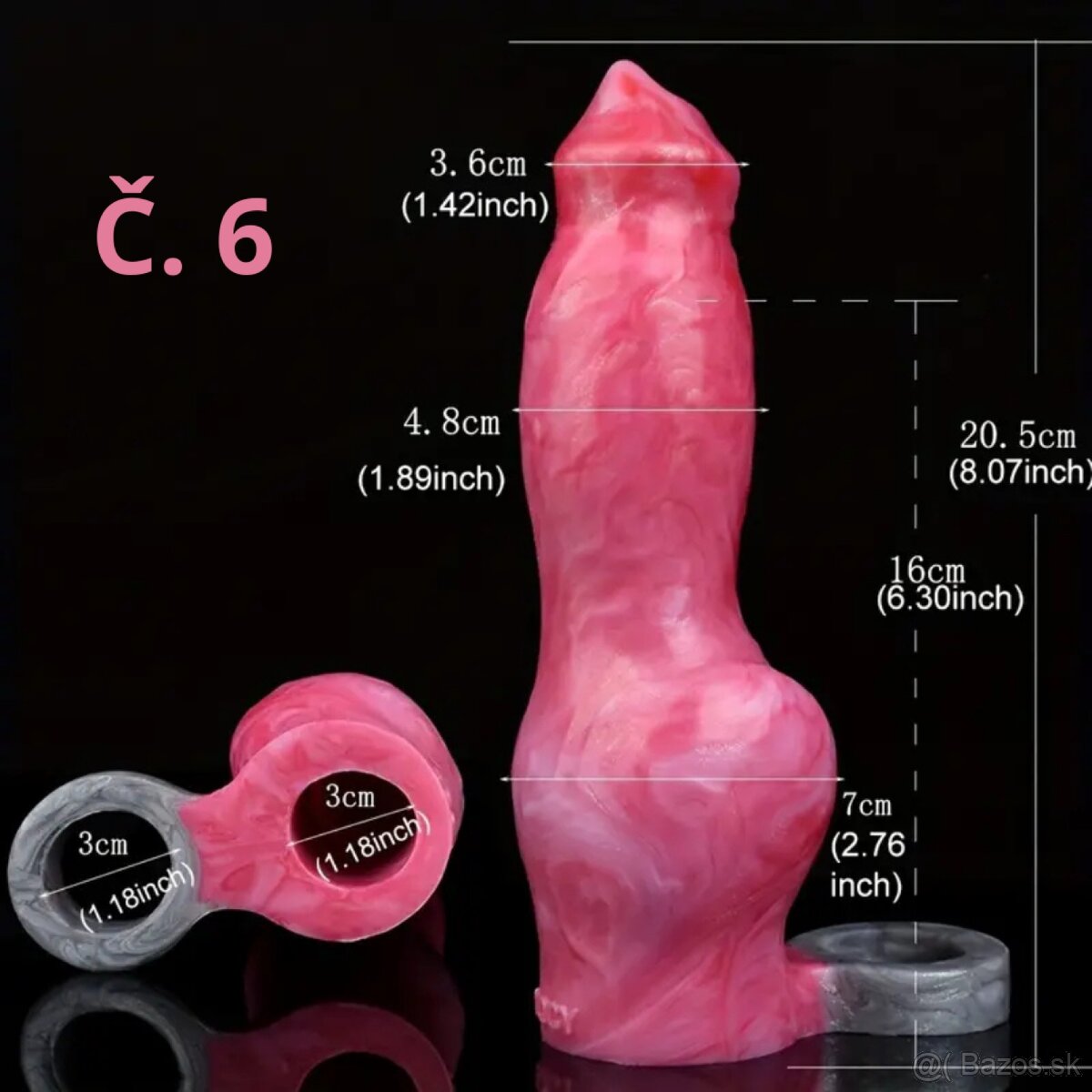 Intímne pomôcky – unikátne - psí dračí - návlek - Vibrator - 6