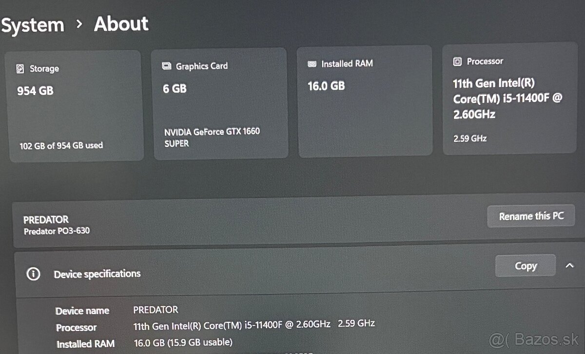 Acer Predator Orion 3000 - 6