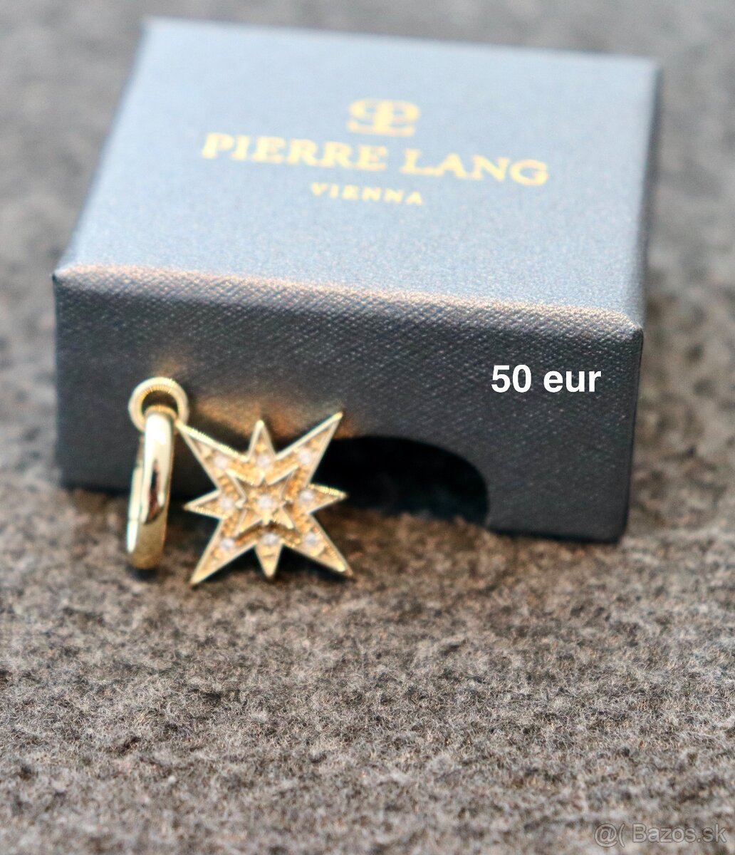 PIERRE LANG - retiazka s príveskom, náušnice, presteň - 6