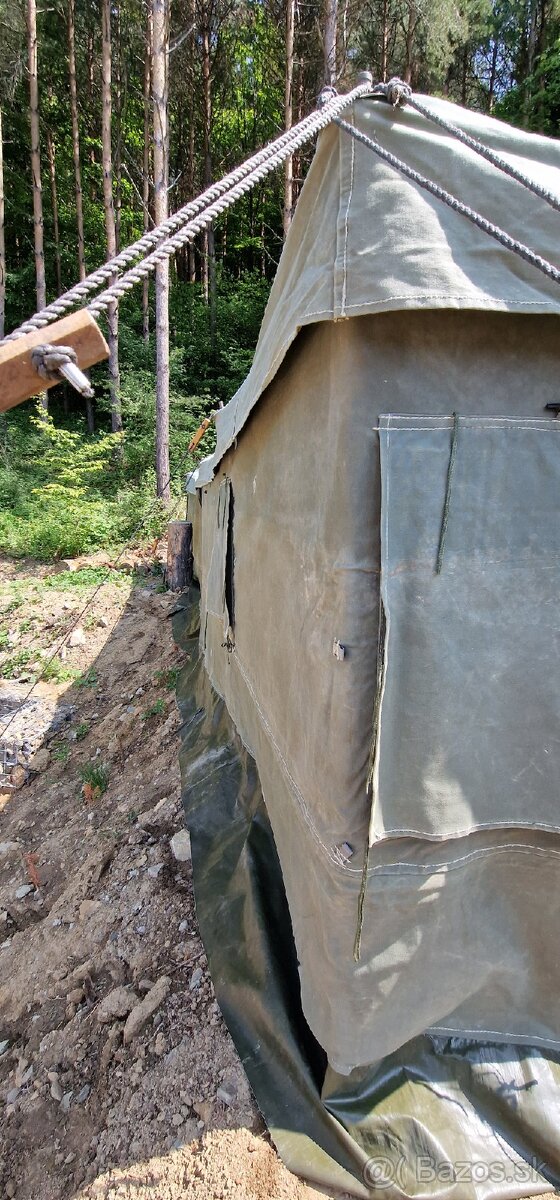 2ks vojensky opravarensky stan 8x6m, aj s vleckou.. - 6