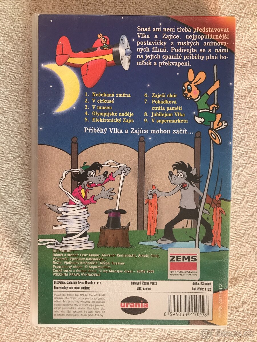 VHS Malý touster, Jen počkej , Krtek, Space Jam. - 6