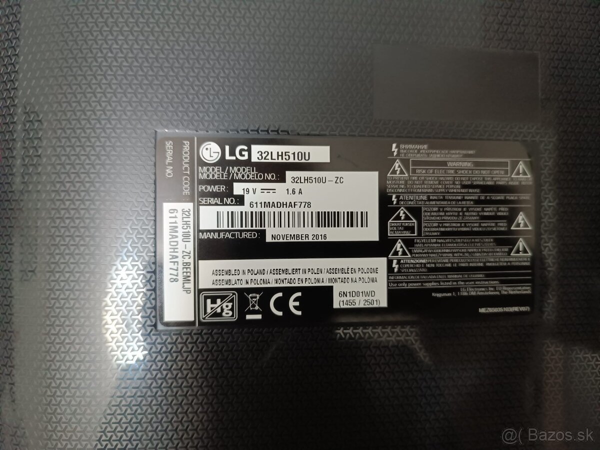 LG 32lh510u – 32” televízor s držiakom na stenu a ovládačom - 6