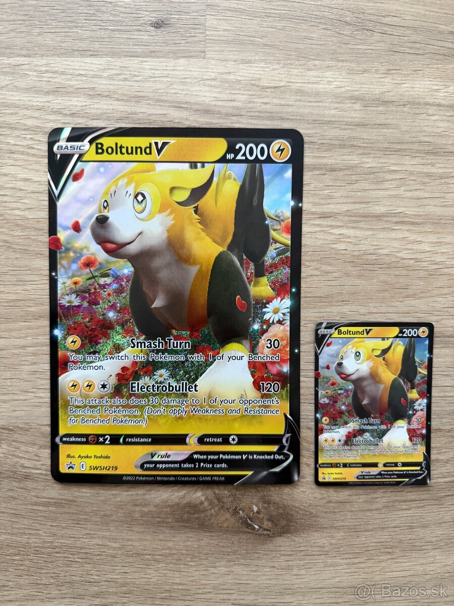 Pokémon karty veľké Jumbo (oversize) karty - originál - 6