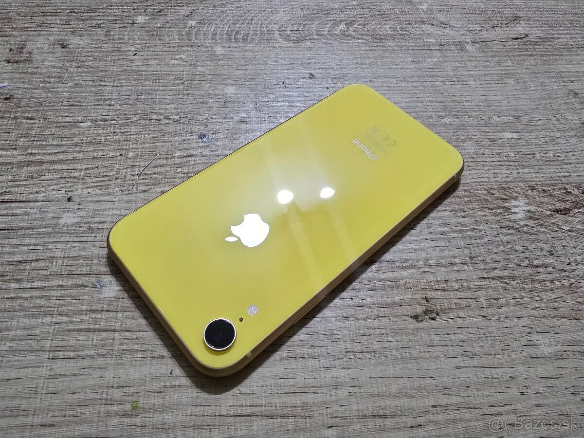 Iphone XR 128gb zlte v top stave plnefunkcny na displeji nie - 6