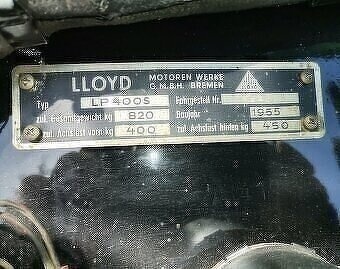 Predam veterana LLoyd LP 400 1955 - - 6