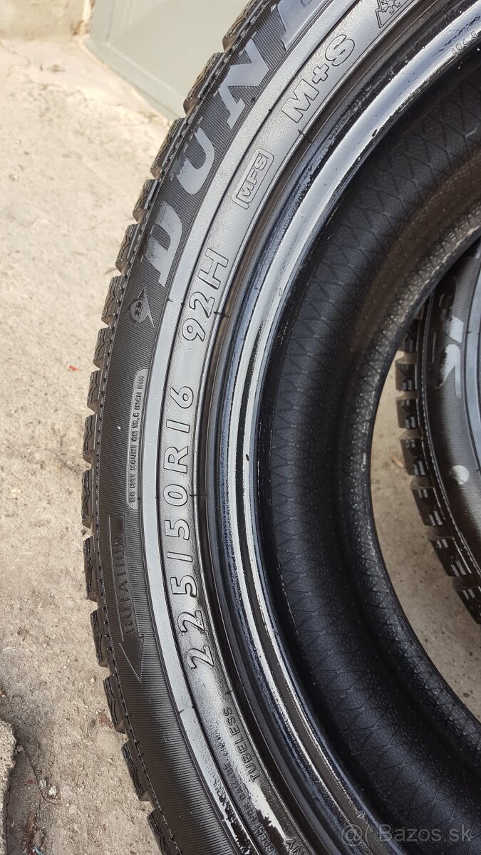 Predám pneu Dunlop 225/50/16 - 6