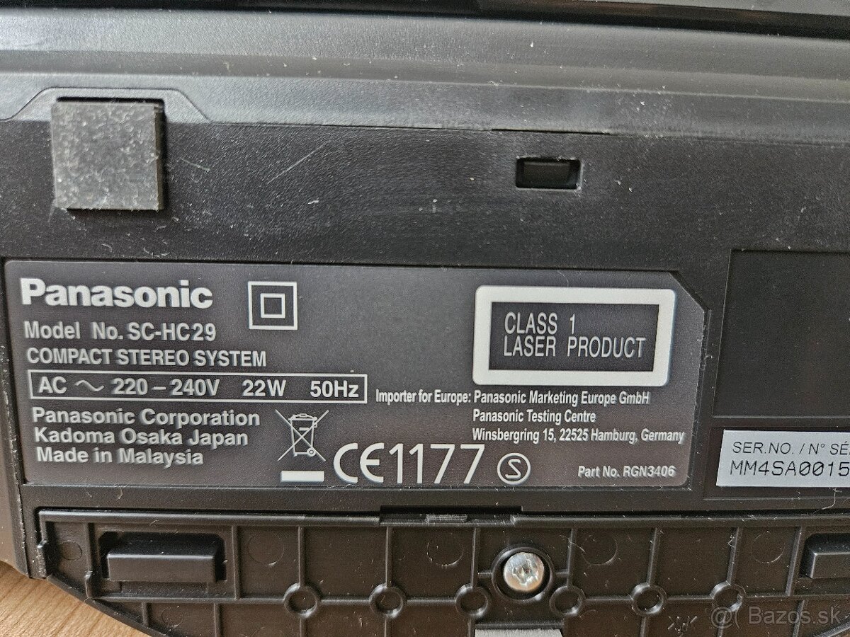 Na predaj mikrosystém Panasonic SC-HC29 - 6