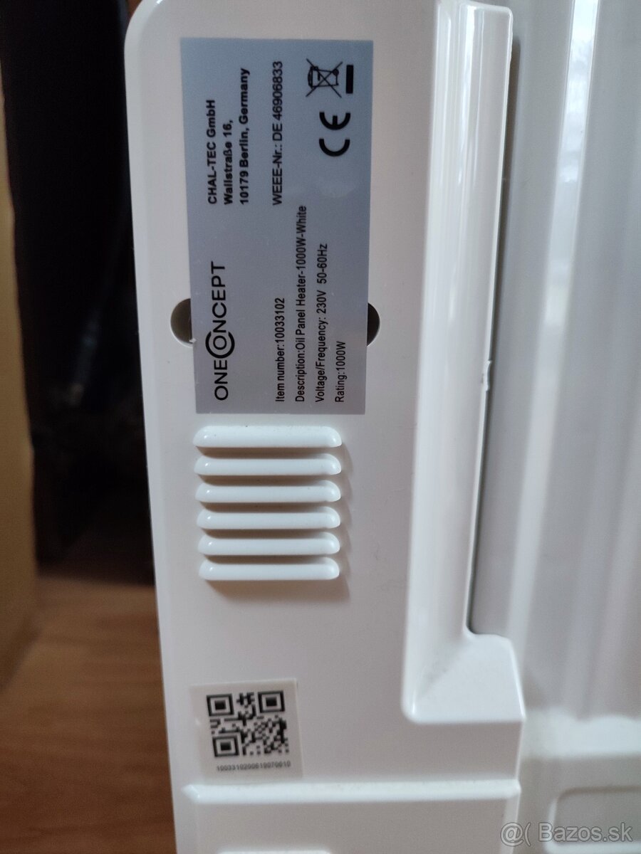 Predám Elektrický ohrievač OneConcept - zľava 60% - 6