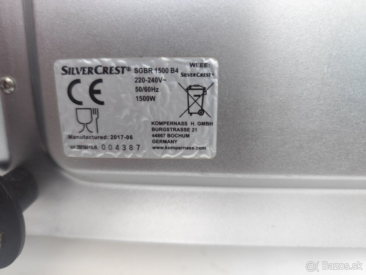 Predám mini rúru Silvercrest SGBR 1500 D4 - 6