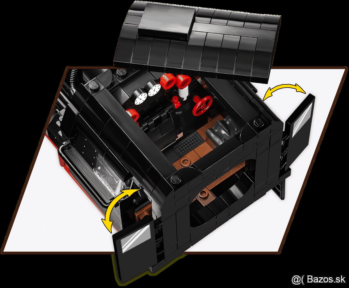 COBI lokomotíva + plošinový vagón - 6