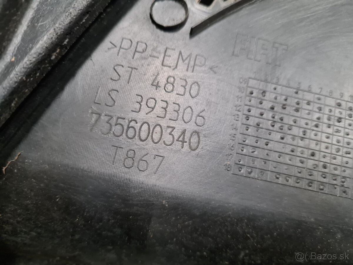 Torpédo a stierače Fiat Doblo - 6