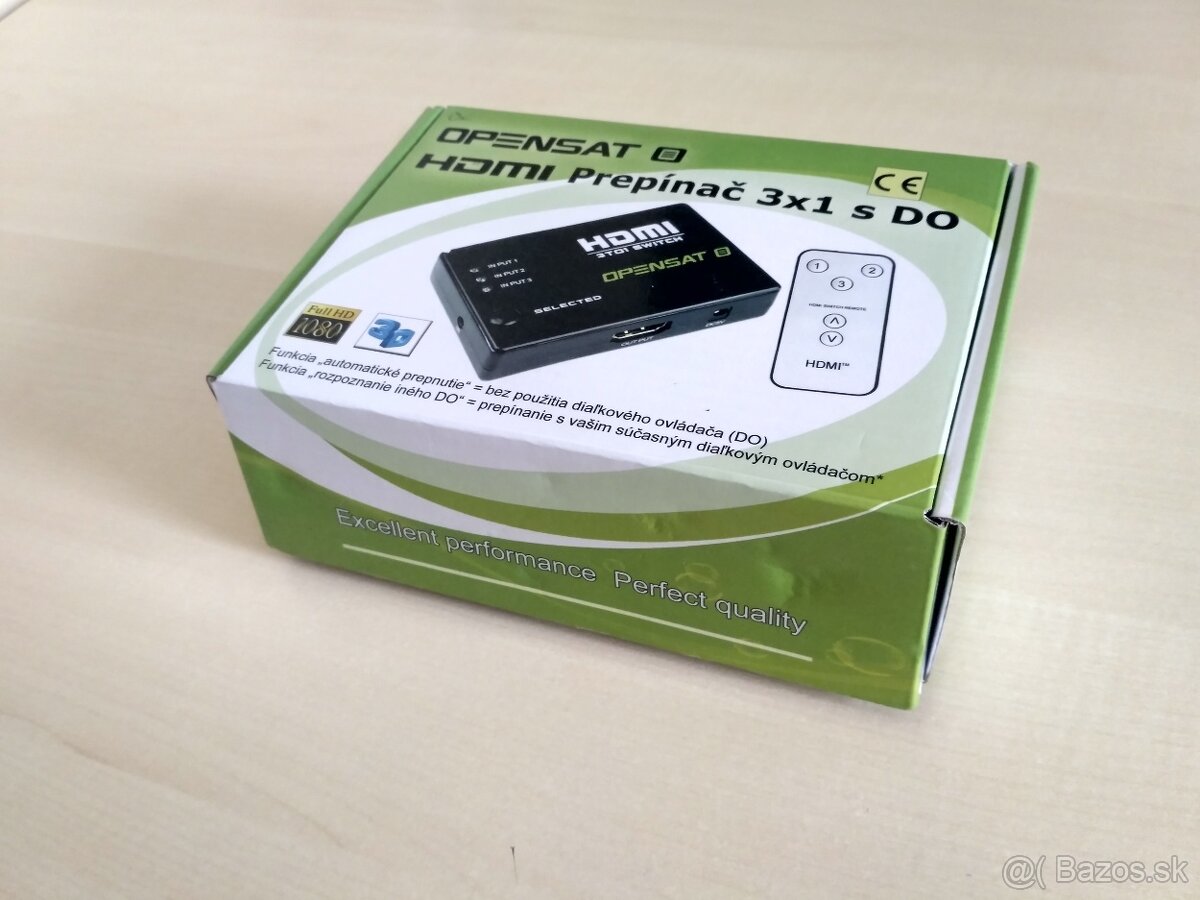 Predám nový automatický HDMI switch s DO a zdrojom - 6