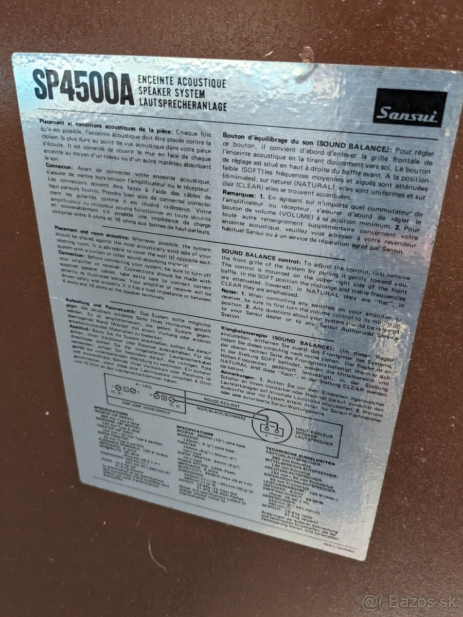 Sansui SP4500A - 6